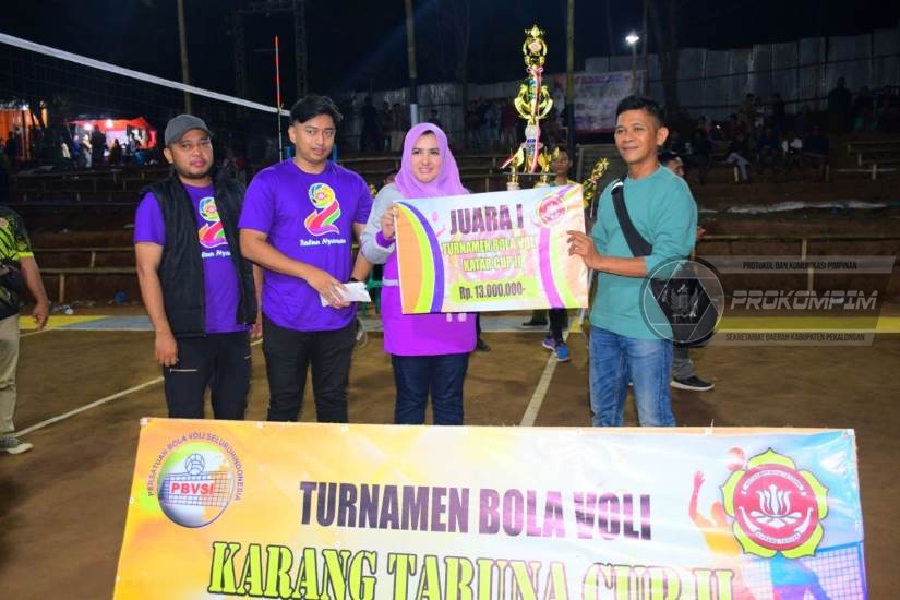 Bupati Pekalongan Dukung Penyelenggaraan Turnamen Bola Voli Karang Taruna CUP II di Kecamatan Talun