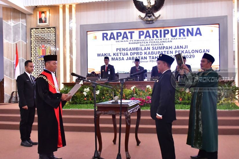 Hadiri Pelantikan Sumar Rosul Sebagai Wakil Ketua DPRD, Ini Harapan Pjs Bupati Pekalongan