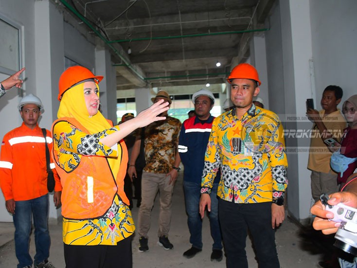 Bupati Fadia Cek Progres Pembangunan RSU,..